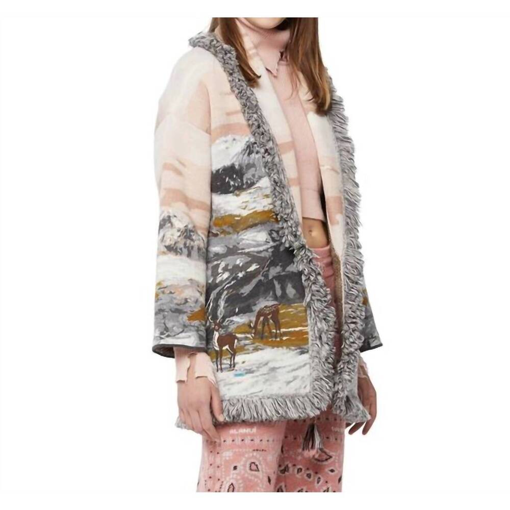 NEW ALANUI highlands of iceland cardigan in multi